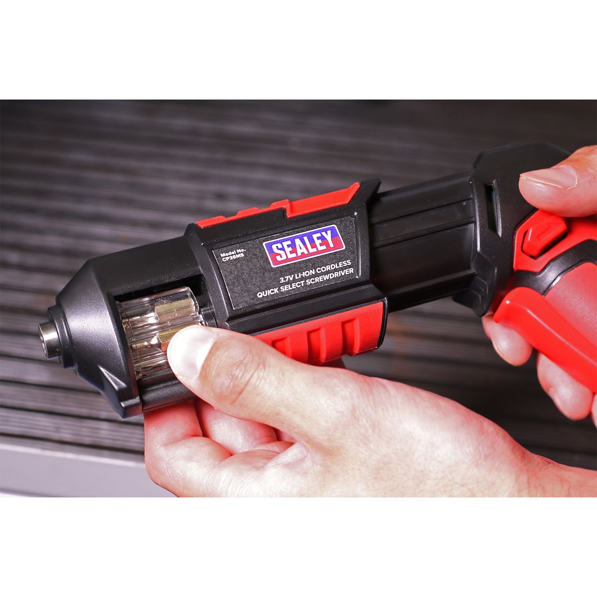Sealey Cordless Screwdriver Quick Select 14pc 3.7V Lithium-ion CP36MS