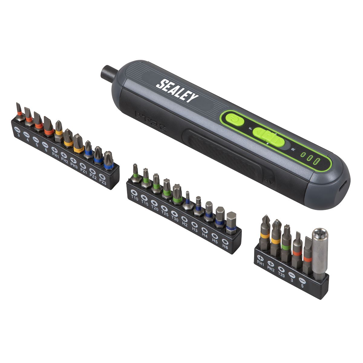 Sealey 4V Cordless Screwdriver with 25pc Bit Set CP4VSD