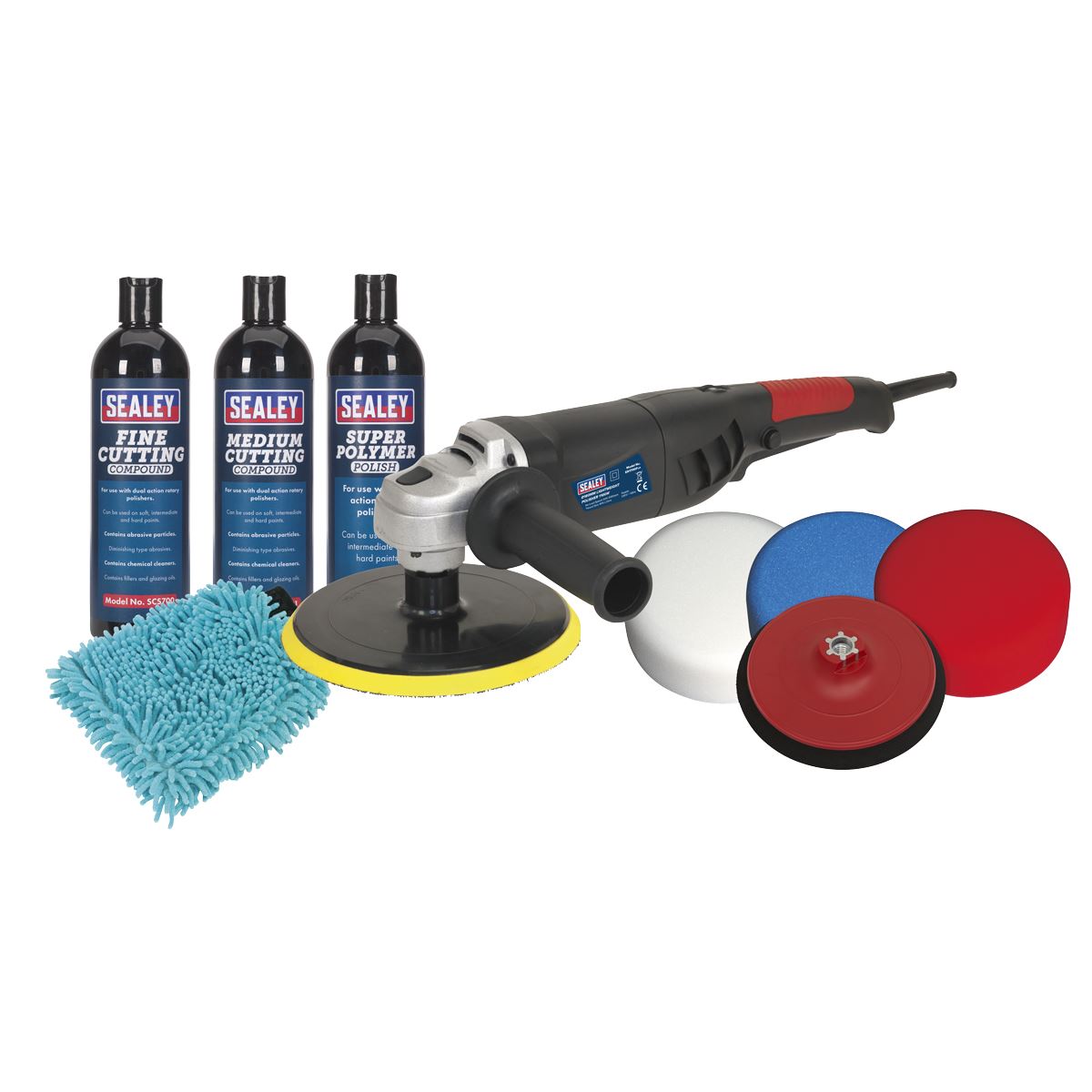 Sealey �180mm Pro Polishing & Compounding Kit 1100W/230V CPK05