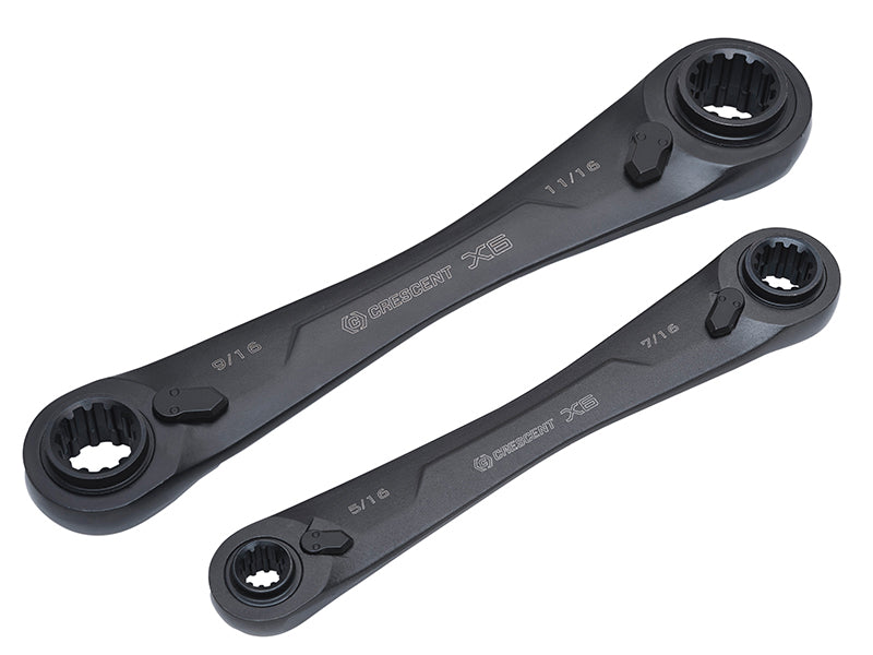 Crescent® X6™ Ratcheting Spanner Set, 2 Piece CRECX6DBM2