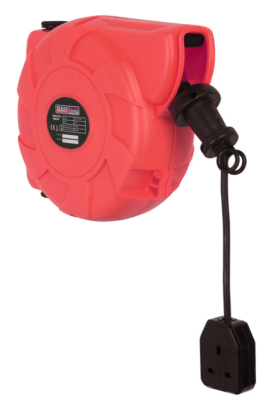 Sealey Cable Reel System Retractable 10m 1 x 230V Socket CRM101