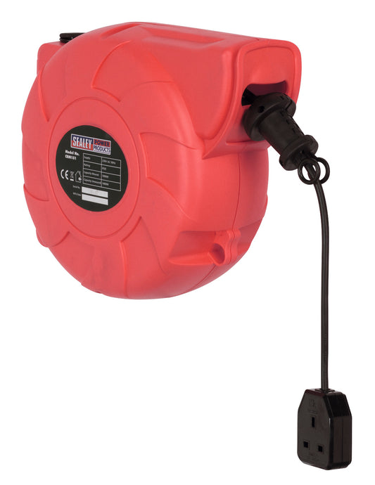 Sealey Cable Reel System Retractable 15m 1 x 230V Socket CRM151