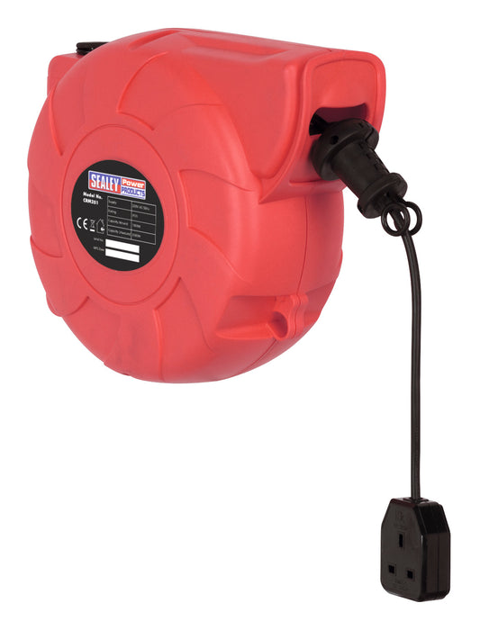 Sealey Cable Reel System Retractable 25m 1 x 230V Socket CRM251