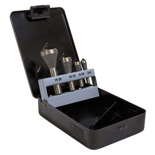 Sealey Slotted Deburring Countersink Drill Bit Set 4pc 90� CSSET4O