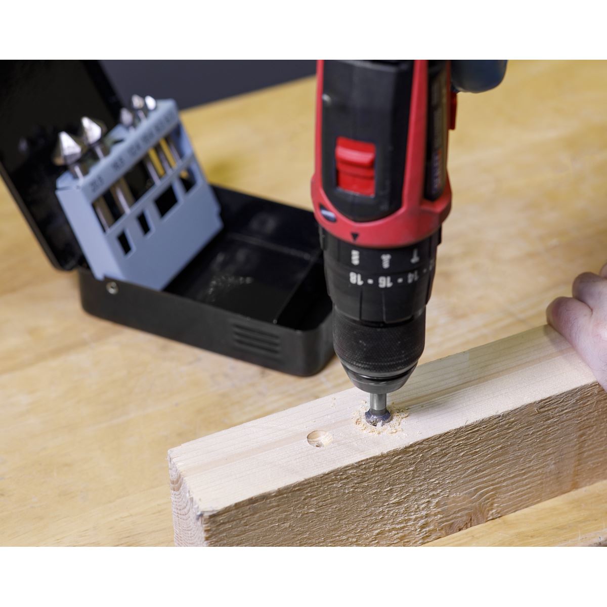 Sealey Countersink Bit Set 6pc - 3 x V Flutes CSSET6V