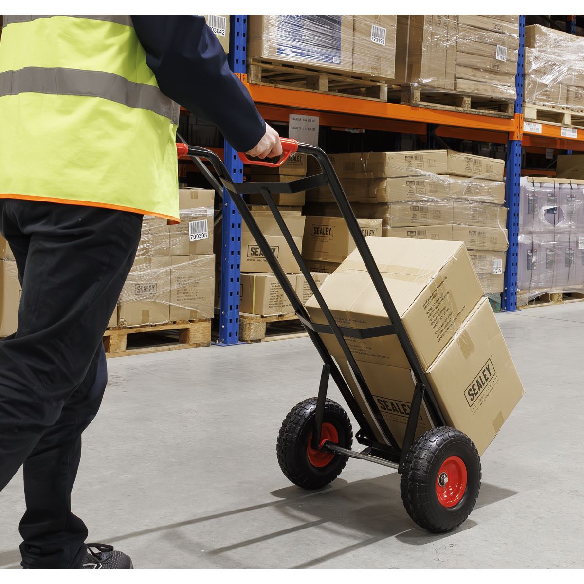 Sealey Heavy-Duty Sack Truck with PU Tyres 250kg Capacity CST987HD