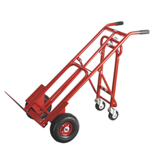 Sealey Sack Truck 3-in-1 with Pneumatic Tyres 250kg Capacity CST989