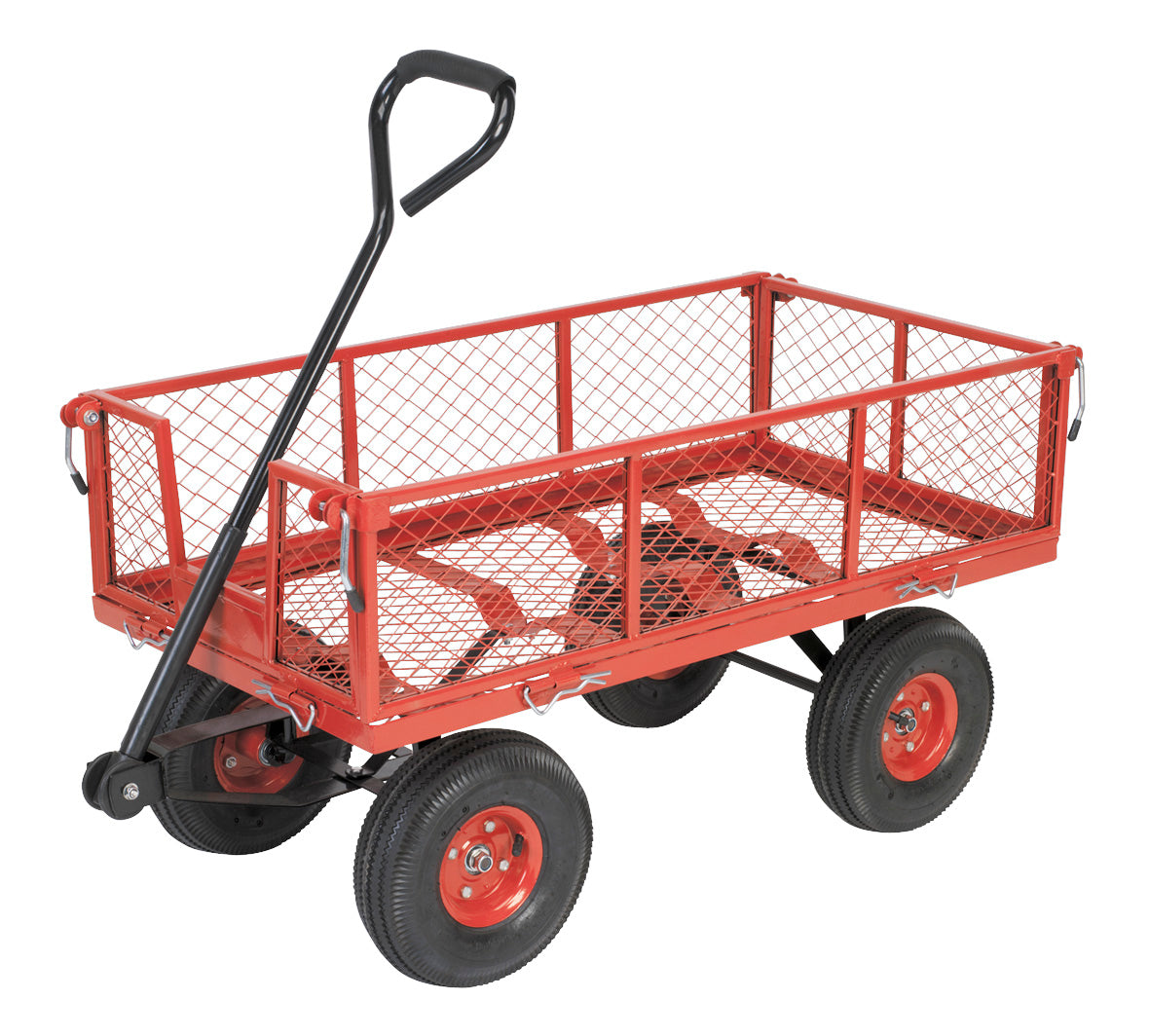 Sealey Platform Truck with Removable Sides Pneumatic Tyres 200kg Capacity CST997