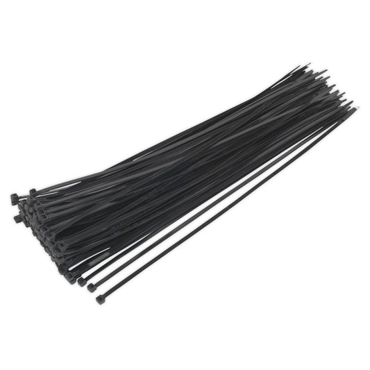 Sealey Cable Tie 380 x 4.8mm Black Pack of 100 CT38048P100