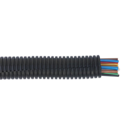 Sealey Convoluted Cable Sleeving Split �17-21mm 10m CTS1710