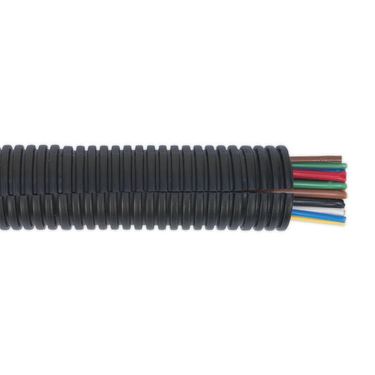 Sealey Convoluted Cable Sleeving Split �22-27mm 10m CTS2210