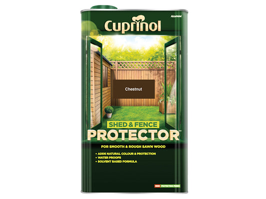 Cuprinol Shed & Fence Protector Chestnut 5 litre CUPSFCH5L