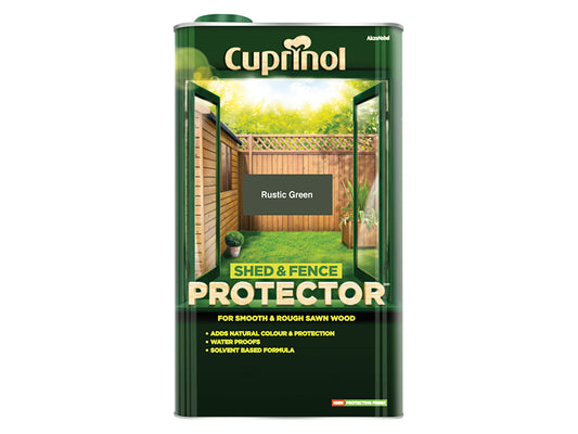 Cuprinol Shed & Fence Protector Rustic Green 5 litre CUPSFRG5L