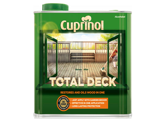 Cuprinol Total Deck Restore & Oil Wood Clear 2.5 litre CUPTDC25L