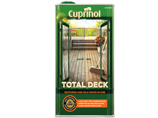 Cuprinol Total Deck Restore & Oil Wood Clear 5 litre CUPTDC5L