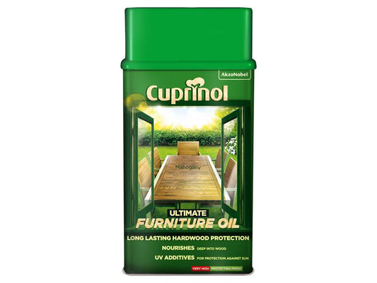 Cuprinol Ultimate Furniture Oil Mahogany 1 litre CUPUFOM1L