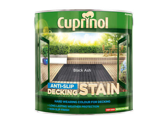 Cuprinol Anti-Slip Decking Stain Black Ash 2.5 litre CUPUTDSBA25L