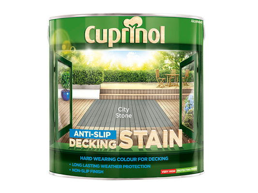 Cuprinol Anti-Slip Decking Stain City Stone 2.5 litre CUPUTDSCS25L