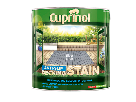 Cuprinol Anti-Slip Decking Stain Silver Birch 2.5 litre CUPUTDSSB25L