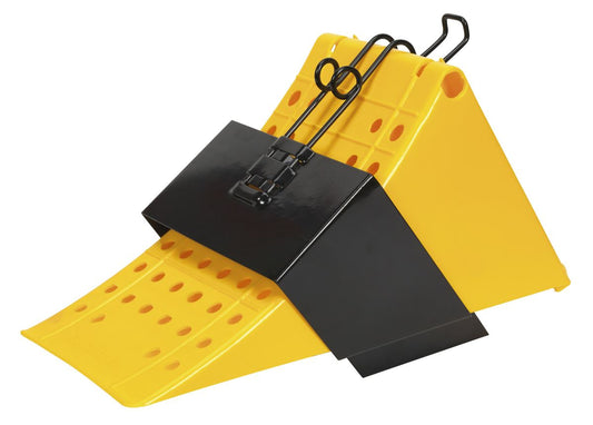 Sealey Wheel Chock with Bracket - Commercial CV127