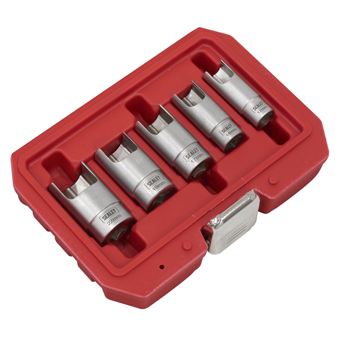 Sealey Elbow Connector Socket Set 3/8"D 5pc Injectors Or Exhaust Pipes CV601