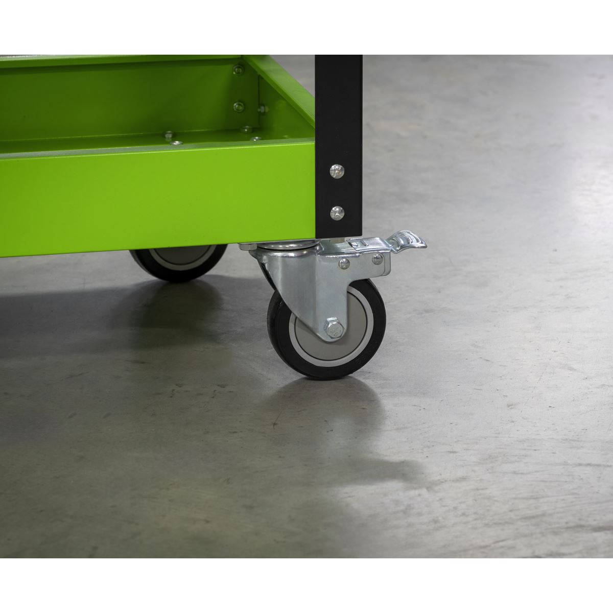 Sealey Workshop Trolley 3-Level Heavy-Duty - Hi-Vis Green CX110HV