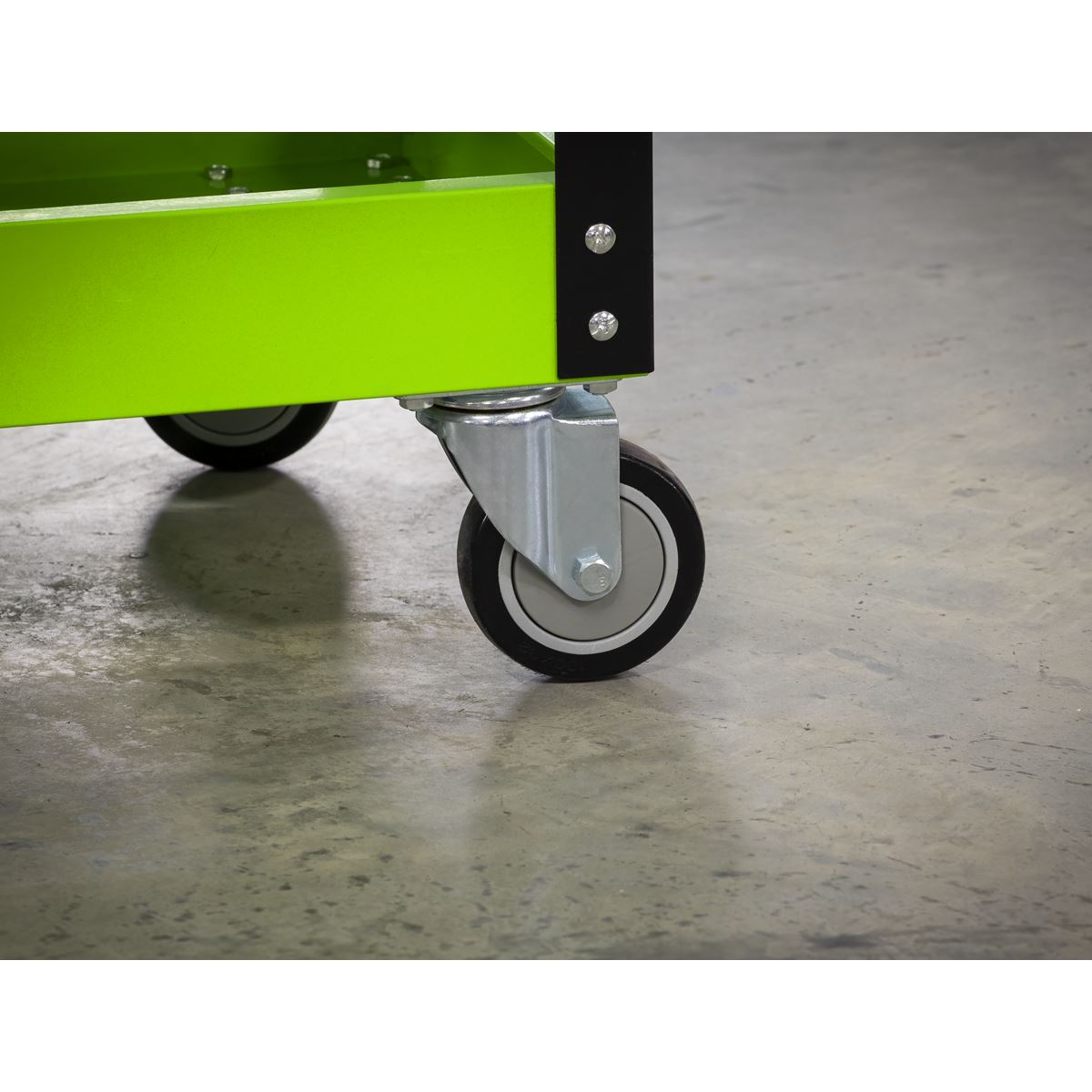 Sealey Workshop Trolley 3-Level Heavy-Duty - Hi-Vis Green CX110HV