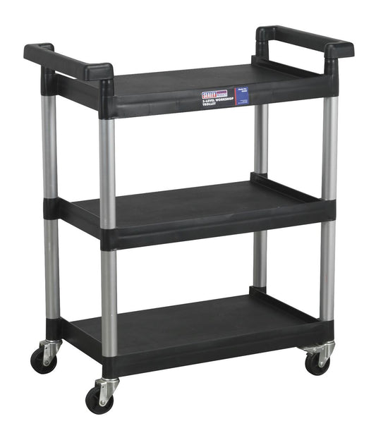 Sealey Workshop Trolley 3-Level - 3 Wall CX308