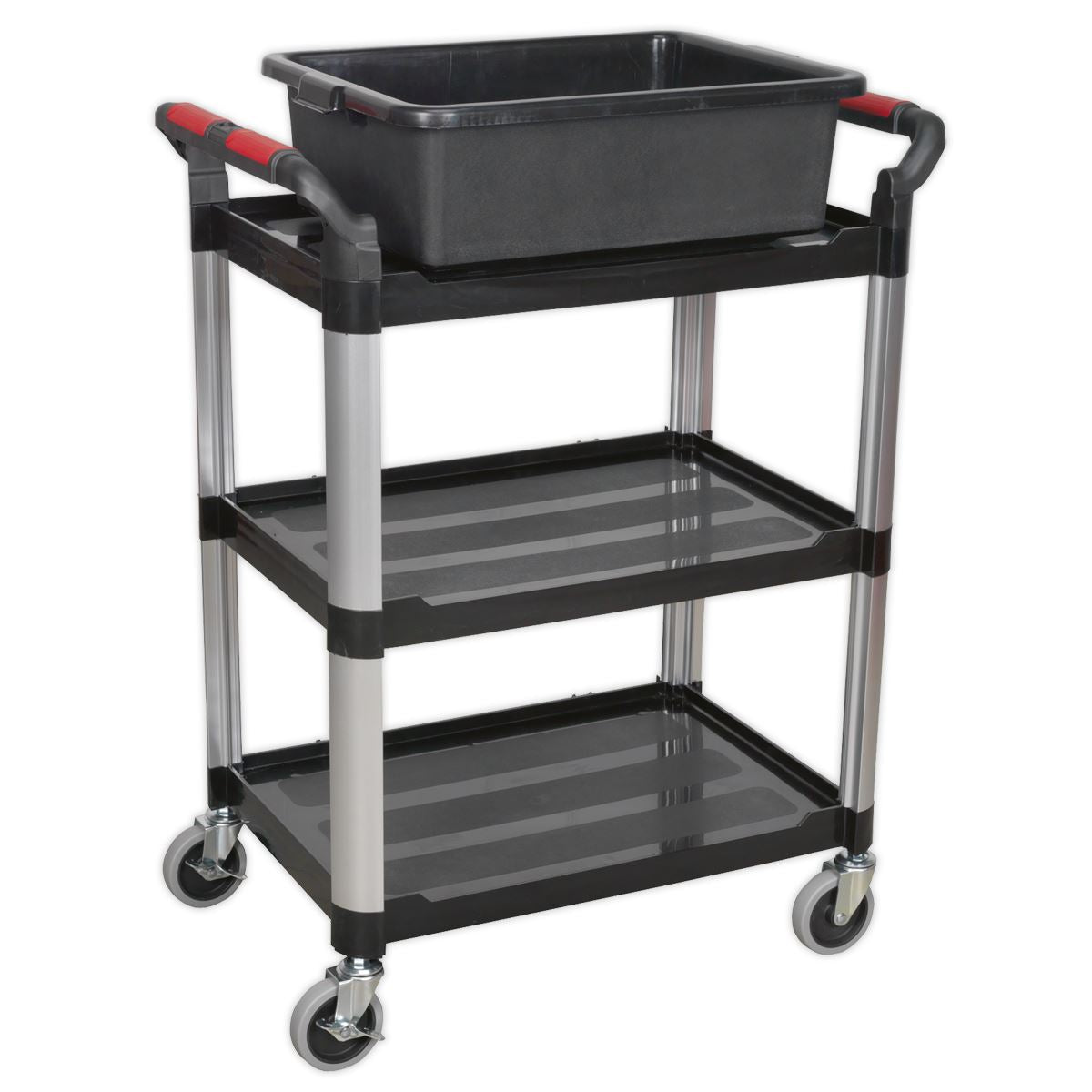 Sealey Workshop Trolley 3-Level Composite - 3 Wall CX309