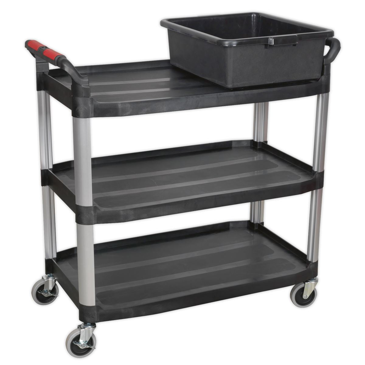 Sealey Workshop Trolley 3-Level Composite - 3 Wall CX310