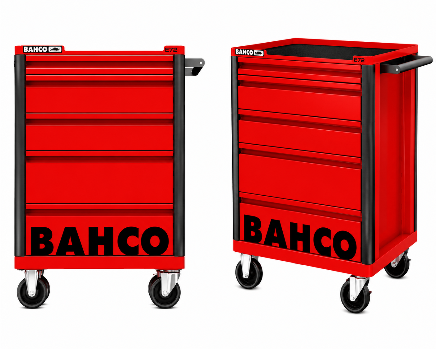 Bahco 5 Drawer Tool Trolley Red E72 Workshop Cabinet Storage HUB 26in 1472K5RED
