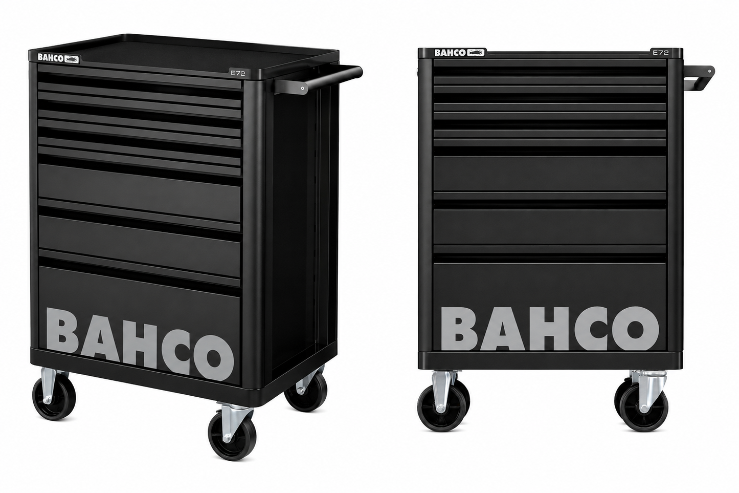 Bahco 6 Drawer Blacck Tool Box Trolley Workshop Roller Cabinet 26" E72 Storage Hub 1472K6BLACK