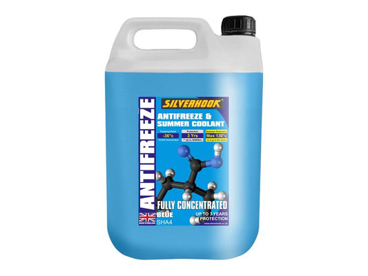 Silverhook Fully Concentrated Antifreeze Blue 4.5 litre D/ISHA4