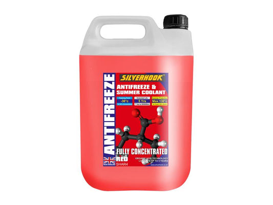 Silverhook Fully Concentrated Antifreeze O.A.T. Red 4.5 litre D/ISHAR4