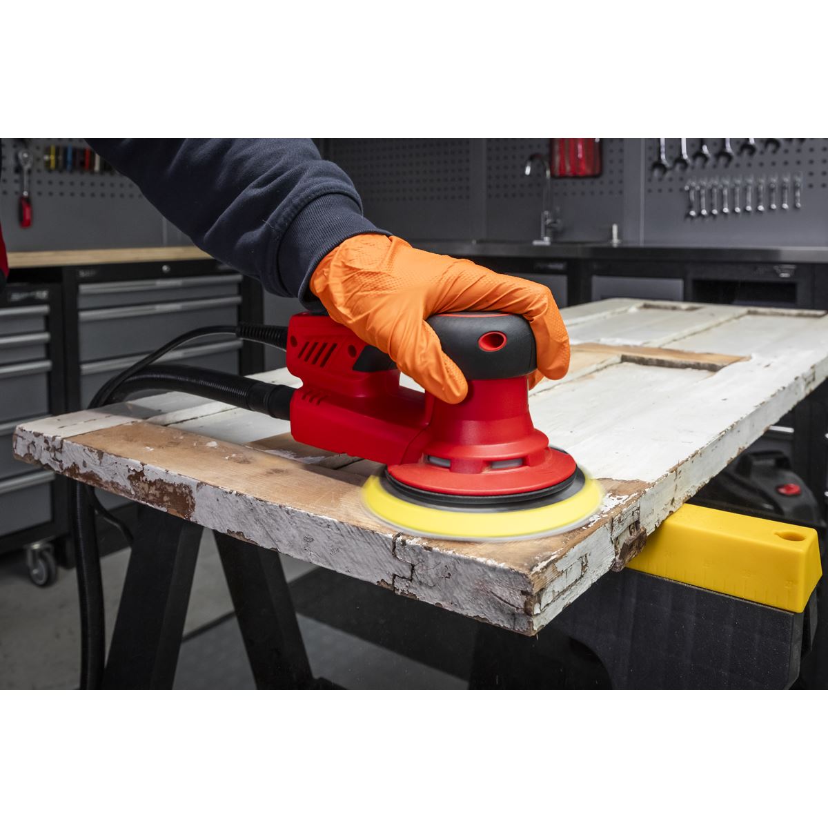 Sealey Electric Palm Sander �150mm Variable Speed 350W DAS150PS