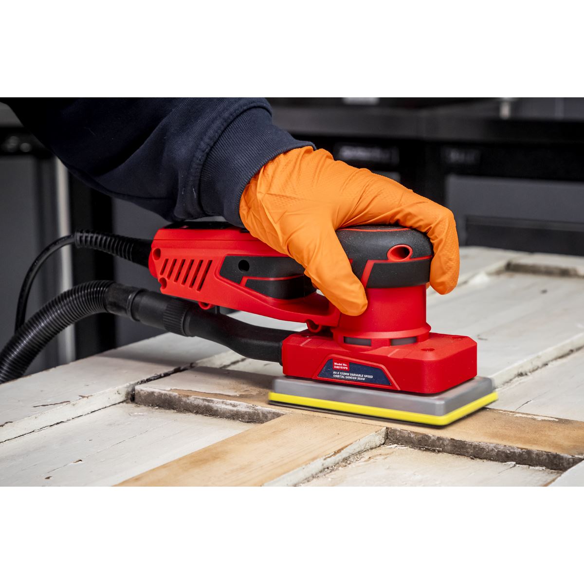 Sealey Orbital Sander Variable Speed Brushless 80 x 133mm 350W DAS151PS