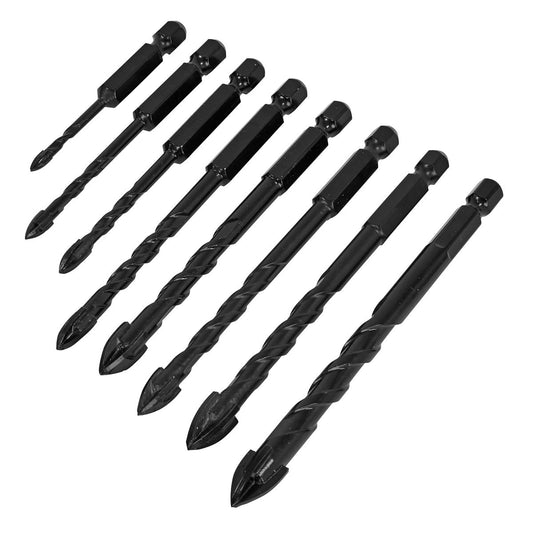 Sealey Tile & Glass Porcelain Ceramics Drill Bit Set 8pc 3 to 10mm DBGC1