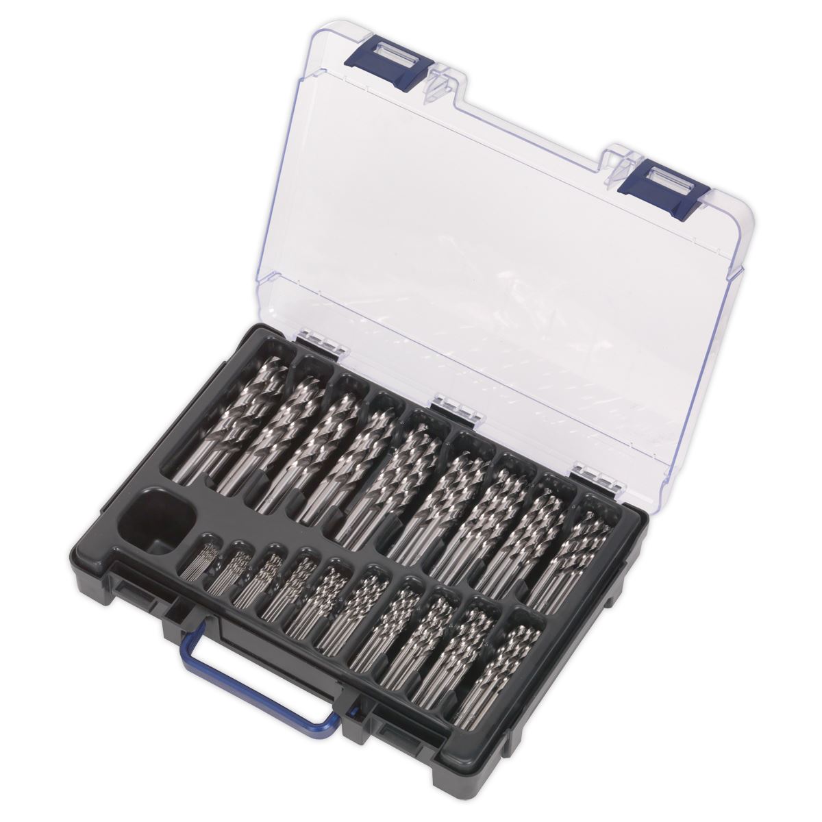Sealey HSS Fully Ground Drill Bit Assortment 170pc �1-10mm DBS170FG