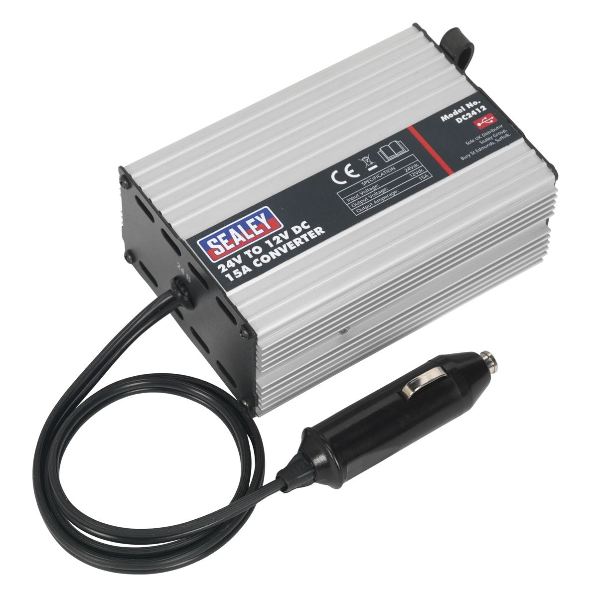 Sealey Converter 24V to 12V DC 15A DC2412