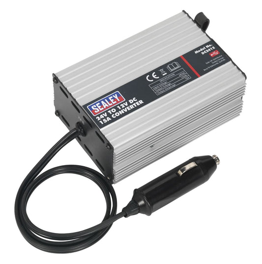 Sealey Converter 24V to 12V DC 15A DC2412