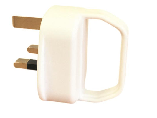 Dencon Easy Pull Electrical Plug 13A White With Handle For Assistance DCN1650NB