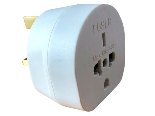Dencon Electrical Adaptor 13A EU, US, CAN, AUS, to UK Plug DCN1666