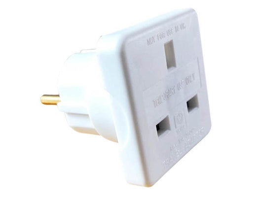 Dencon European Travel Plug Adaptor 10A For UK Visitors To Europe DCN1667