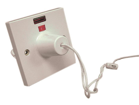 Dencon White Ceiling Switch with Neon & Indicator 45A DCN1745NB