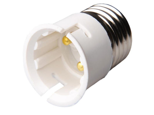 Dencon E27 to B22 Electrical Lamp Adaptor White DCN1944NB