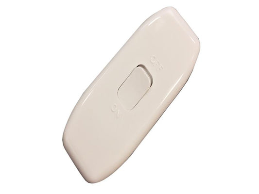 Dencon 3 Core Through Switch 6A White For Table Lamp etc DCN2279WNB