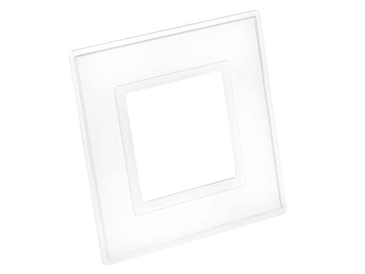 Dencon Light Switch Clear Finger Plate 1 Gang Pack of 2 DCN88032NB