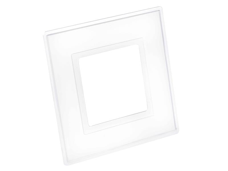Dencon Clear Finger Plate 1 Gang Pack of 2 For Flush Switches DCN88032NB