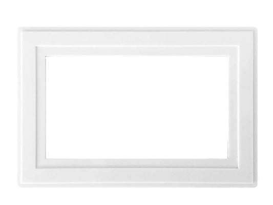 Dencon White Finger Plate 2 Gang Suitable For Flush Switches DCN88062NB