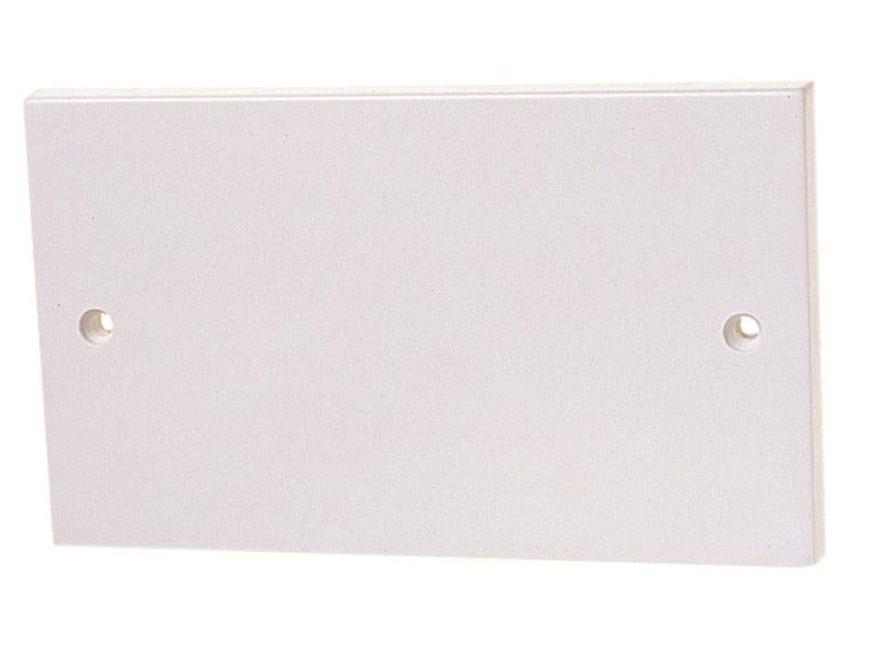 Dencon Double Electrical Blanking Plate White Plastic DCN8809NB
